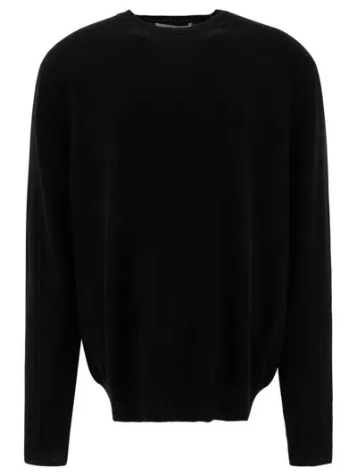 Comme Des Garçons Wool Crewneck Sweater In Black