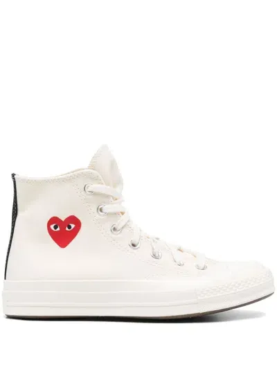 Comme Des Garçons Comme Des Garcons Chuck Taylor High Top Sneakers In White