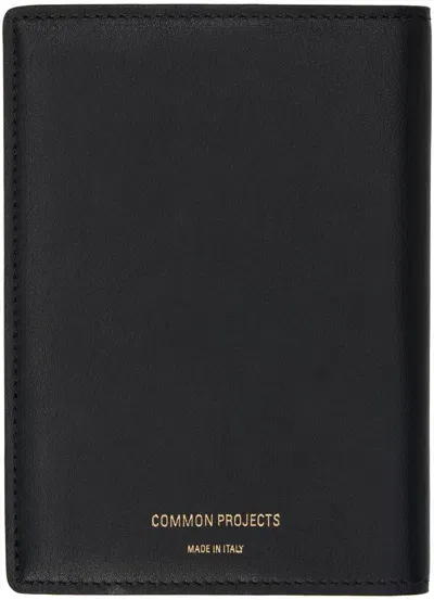 Common Projects Black Folio Passport Holder In 7547 Black