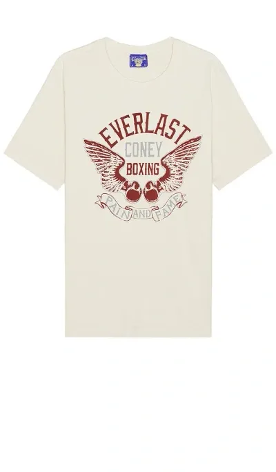 Coney Island Picnic Everlast Fame Cotton Graphic Tee In 燕麦色