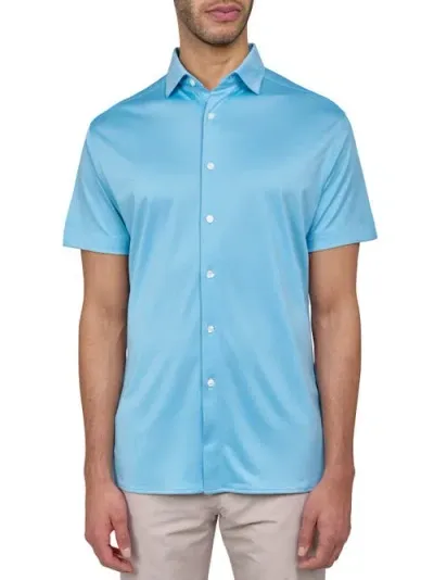 Construct Con.struct Solid Performance Button-down Shirt In Lt Blue