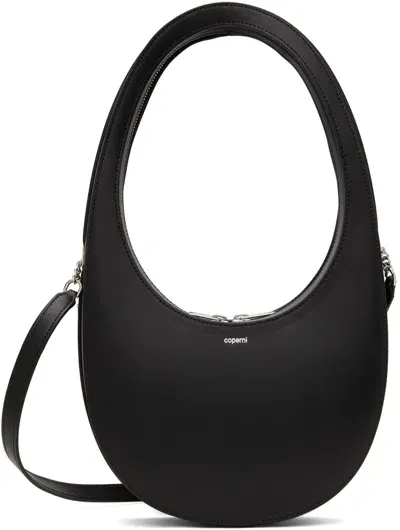 Coperni Swipe Leather Crossbody Bag In Black