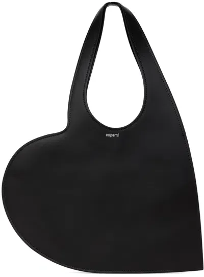 Coperni Heart Shaped Small Tote Bag In Black