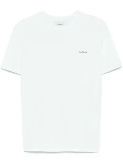 Coperni Logo-print T-shirt In Green