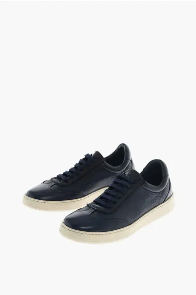 Corneliani Low-top Lace-up Sneakers In Black