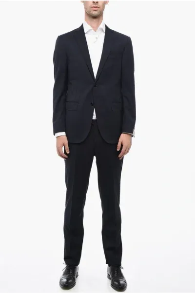 Corneliani Virgin Wool Academy Slim Fit Suit In Blue