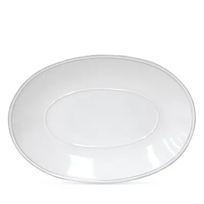 Costa Nova Friso Oval Platter In White