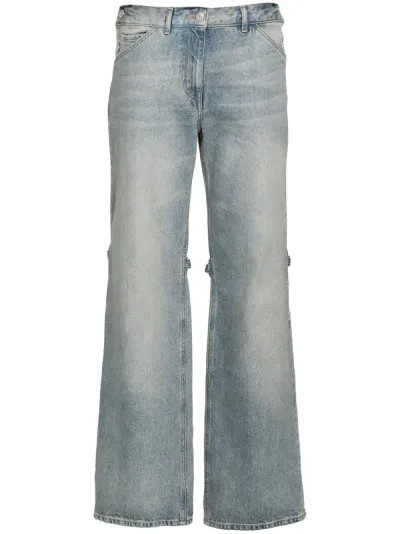 Courrã¨ges Baggy Denim Jeans In Blue