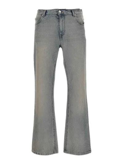 Courrèges 70s Bootcut Jeans In Light Blue