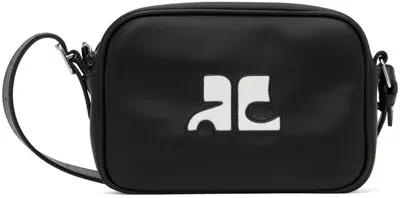 Courrèges Black Reedition Camera Bag In 9999