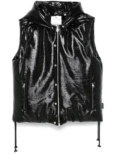 Courrèges Gilet Piumino Vinile In Black