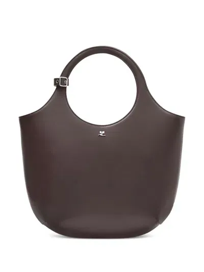 Courrèges Mittelgrosse Holy Handtasche In Braun