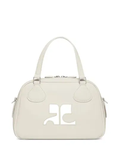 Courrèges Reedition Bowling Bag In Neutrals