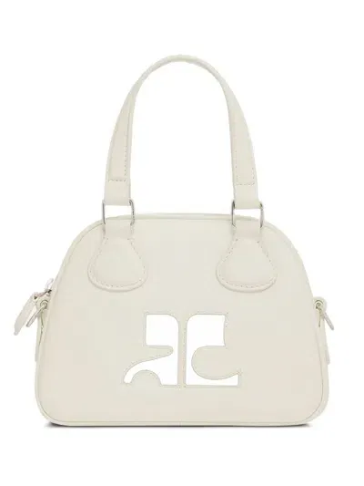 Courrèges Reedition Bowling Bag In Neutrals