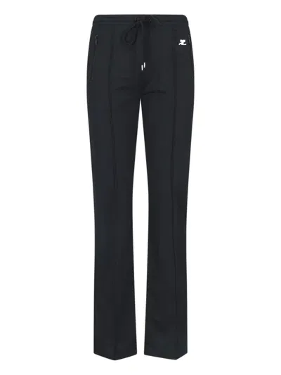 Courrèges Sports Pants Interlock In Black