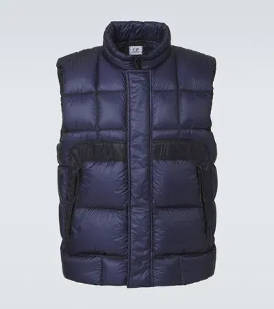 C.p. Company C. P. Company Quilted Down Vest In Blue