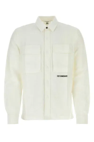 C.p. Company Shirt-l Nd  Male In White