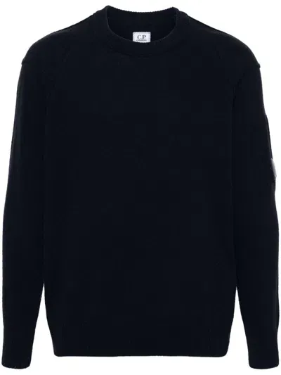 C.p. Company Crew-neck Sweater In Blue