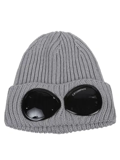 C.p. Company Goggle Beanie In Brown