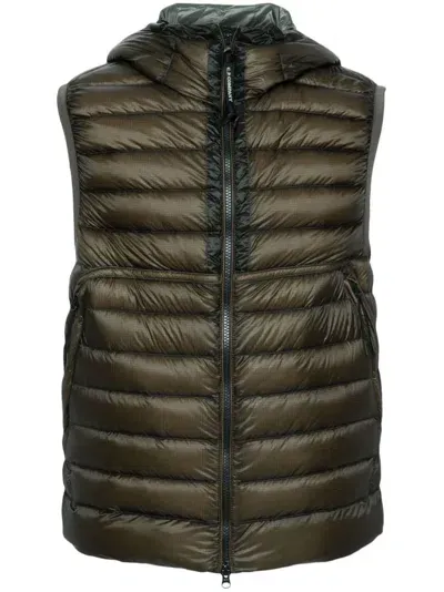 C.p. Company Goggle Gilet In Green