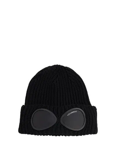 C.p. Company Google Beanie In Black