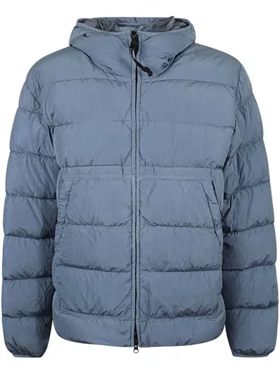 C.p. Company Medium Zip Padded Jacket In Blue