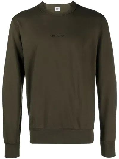 C.p. Company Sweatshirts Crew Neck In Green