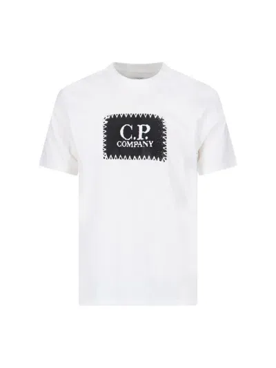 C.p. Company Gauze White 30 And 1 Jersey Label T Shirt