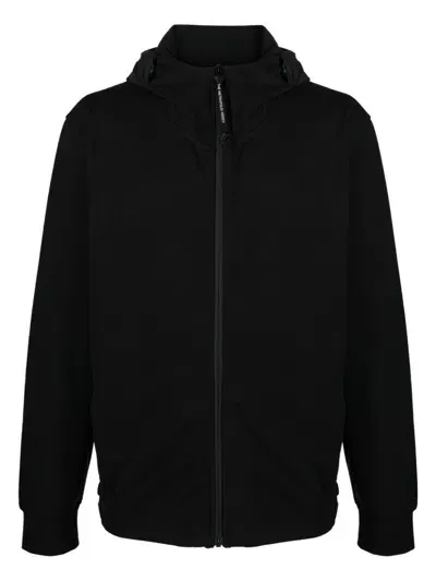 C.p. Company Metropolis Series Zip-up Hoodie In Black