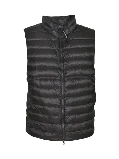 C.p. Company Padded Zip Gilet In Black