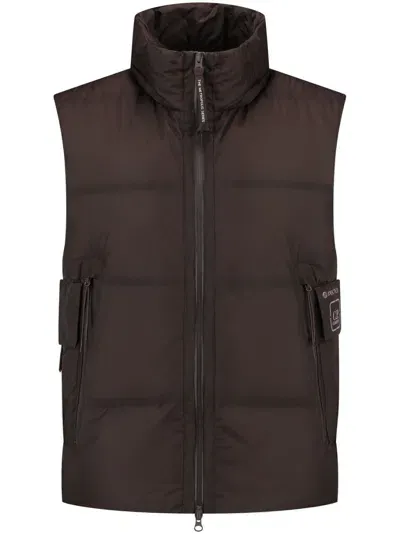 C.p. Company Pertex Gilet In Brown