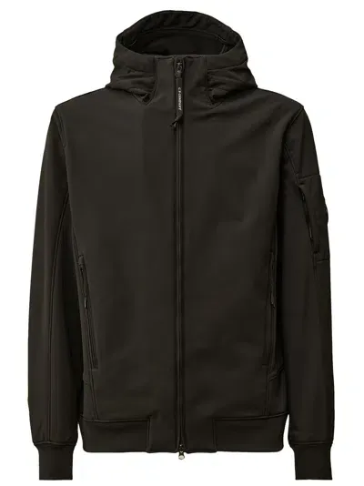 C.p. Company Shell-r Hooded Jacket In Black