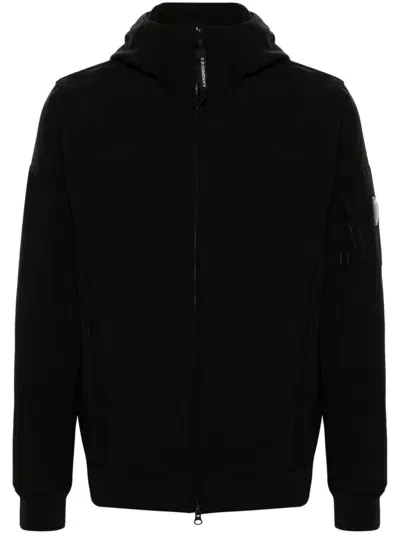 C.p. Company Shell-r Hooded Jacket In Black