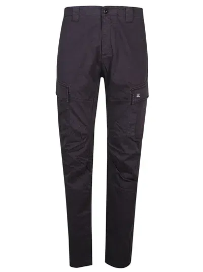 C.p. Company Stretch Sateen Ergonomic Cargo Pant In Black