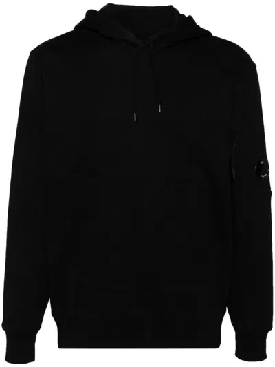 C.p. Company Hoodie Mit Linsen-detail In Black