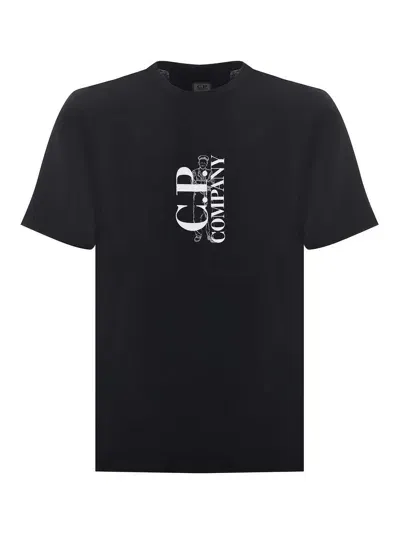 C.p. Company T-shirt In Black Fabric