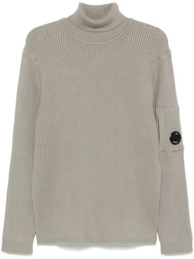 C.p. Company Turtleneck Sweater In Light Brown