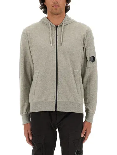 C.p. Company Zip Sweatshirt. In Grey