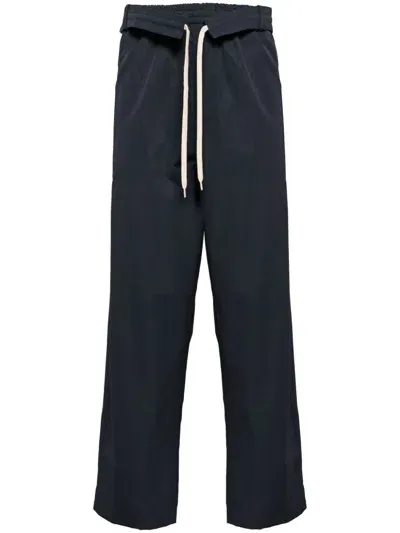 Craig Green Cotton Tapered Trousers In Blue