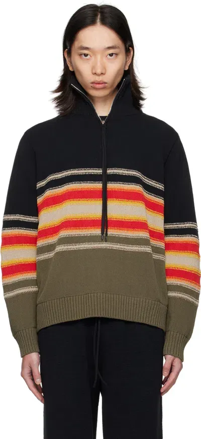 Craig Green Multicolor Tape Sweater In Black / Brown Multi