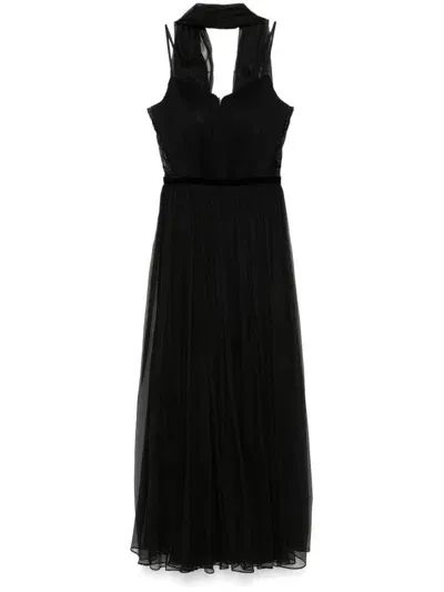 Cristallini Ginger Midi Dress In Black