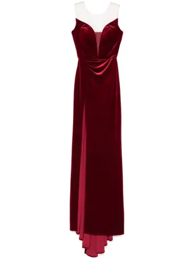 Cristallini Grace Maxi Dress In Red