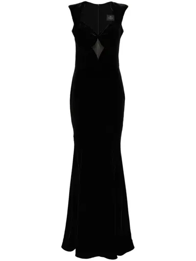 Cristallini Mistero Notte Gown In Black