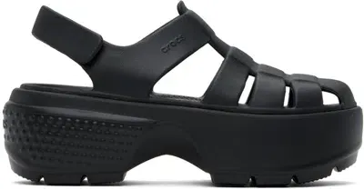 Crocs Black Stomp Fisherman Sandals