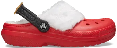 Crocs | Unisex | Classic Lined Santa | Clogs | Varsity Red / Multi | W10/m9