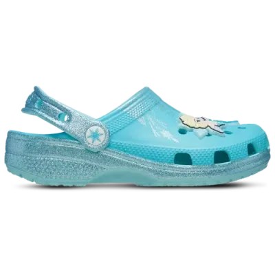 Crocs Kids' Girls  Frozen Elsa Classic Clogs In Multi/blue