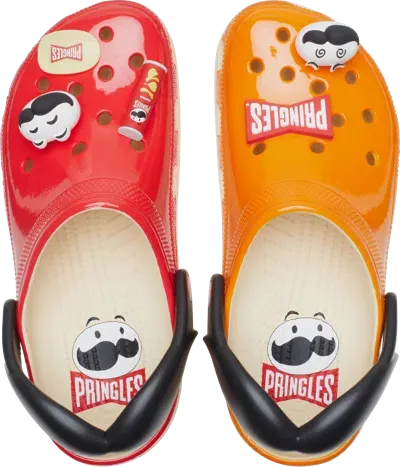 Crocs Pringles X  Classic Clog In Red/orange