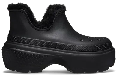 Crocs Stomp Shorty Boot In Black/black