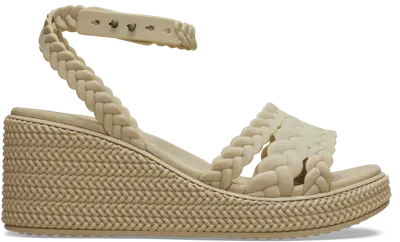 Crocs Brooklyn Woven Ankle Strap Sandales Femmes Chai 39