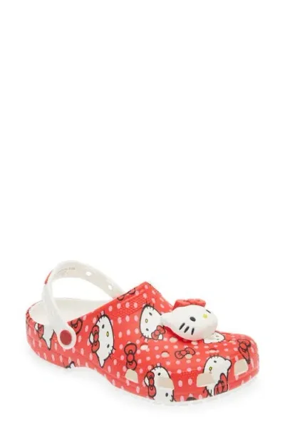 Crocs Girls   Classic Clogs Hello Kitty In Red/white